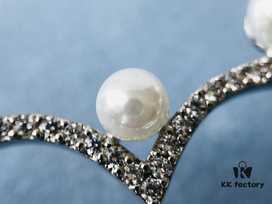 HEFANG Jewelry Fairy Tale Mirror Pendant Brooch in 925 Silver, Multi-Use Elegant Pin