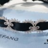 HEFANG Jewelry Wedding Collection Lace Choker Necklace in 925 Sterling Silver