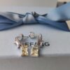 HEFANG Jewelry Gilded Sugar Cube Earrings