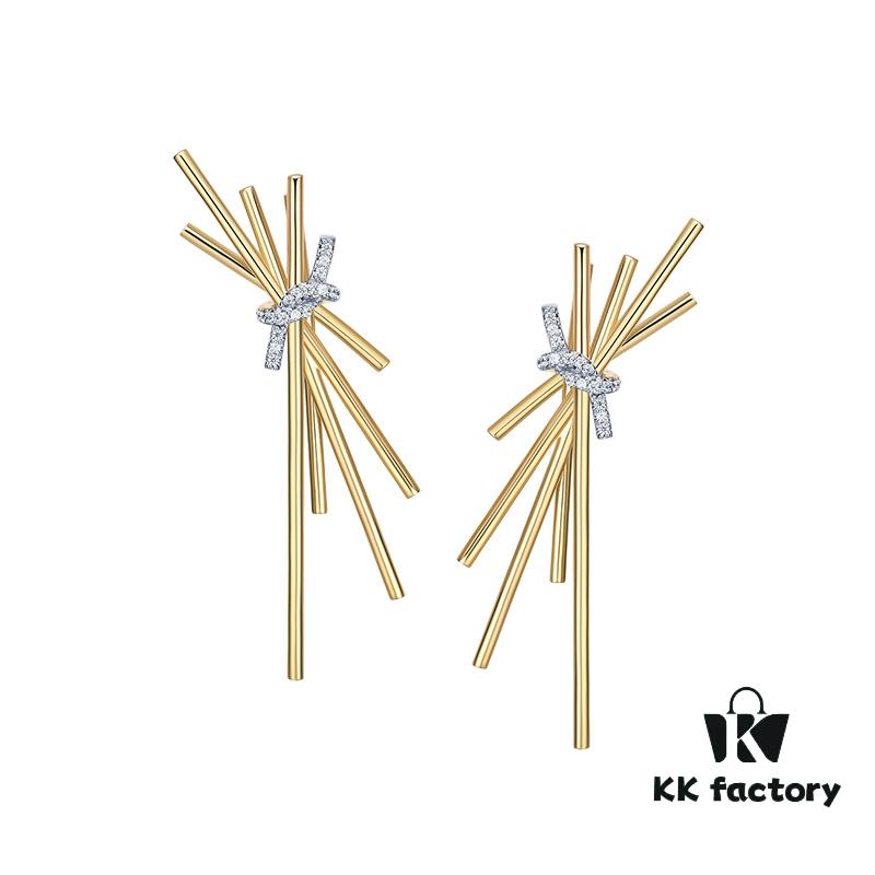 He Fang Spaghetti Earrings