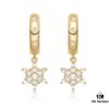 Starry Light Snowflake Earrings, Brilliant and Elegant Jewelry