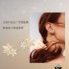 He Fang Liu Guang Twin Star Stud Earrings