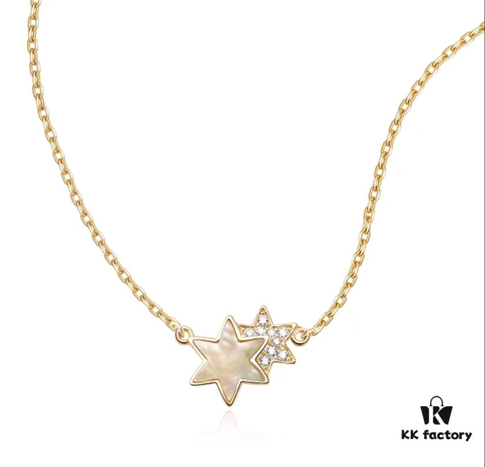 He Fang Liu Guang Gemini Pendant Necklace