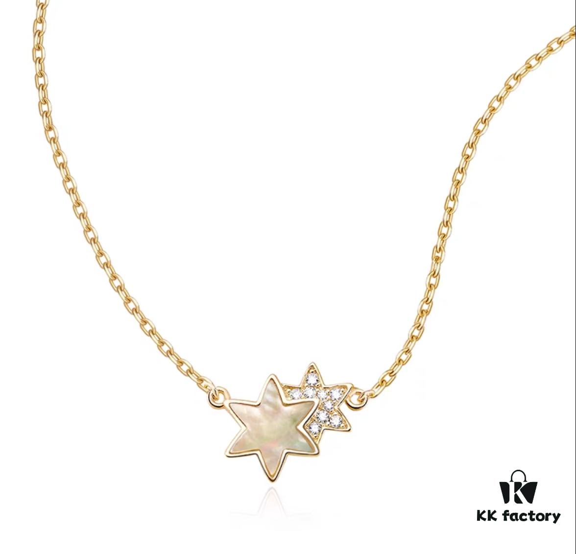 He Fang Liu Guang Gemini Pendant Necklace