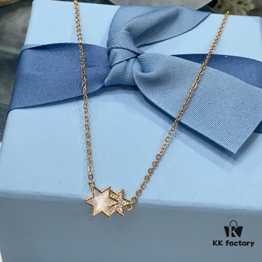 He Fang Liu Guang Gemini Pendant Necklace