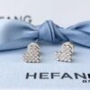 HEFANG Jewelry Declaration Diamond Stud Earrings