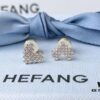 HEFANG Jewelry Declaration Diamond Stud Earrings