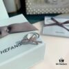 HeFang Jewelry Ribbon Bow Ring, Minimalist Statement Index Finger Ring, 2021 Wedding Collection
