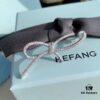 HeFang Bestseller Silk Bow Stud Earrings - 2021 Wedding Collection, Luxury Fashion Ear Cuff Inspired by Bridal Ribbons, Worn by Zhan Qiuyi