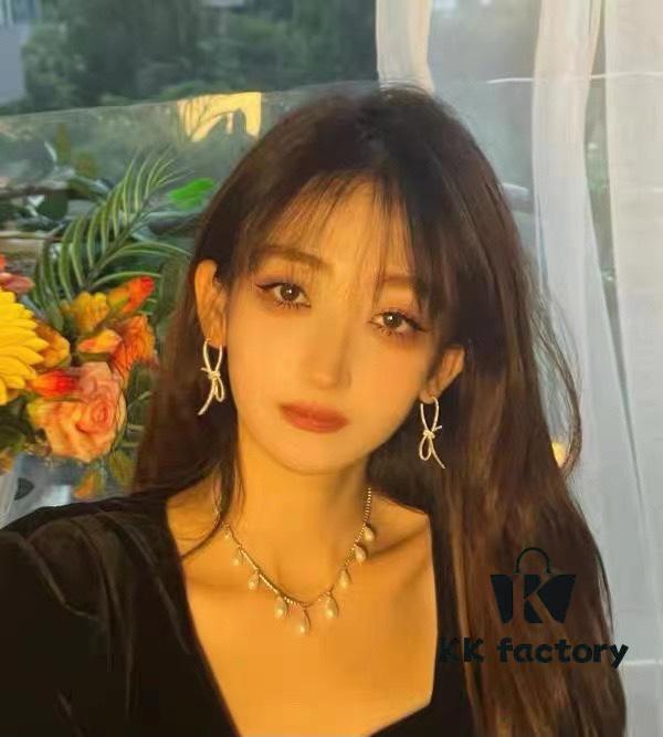 HeFang Bestseller Silk Bow Stud Earrings - 2021 Wedding Collection, Luxury Fashion Ear Cuff Inspired by Bridal Ribbons, Worn by Zhan Qiuyi