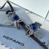 HEFANG Jewelry Ice Blue First Snow Earrings
