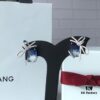 HEFANG Jewelry Ice Blue First Snow Earrings