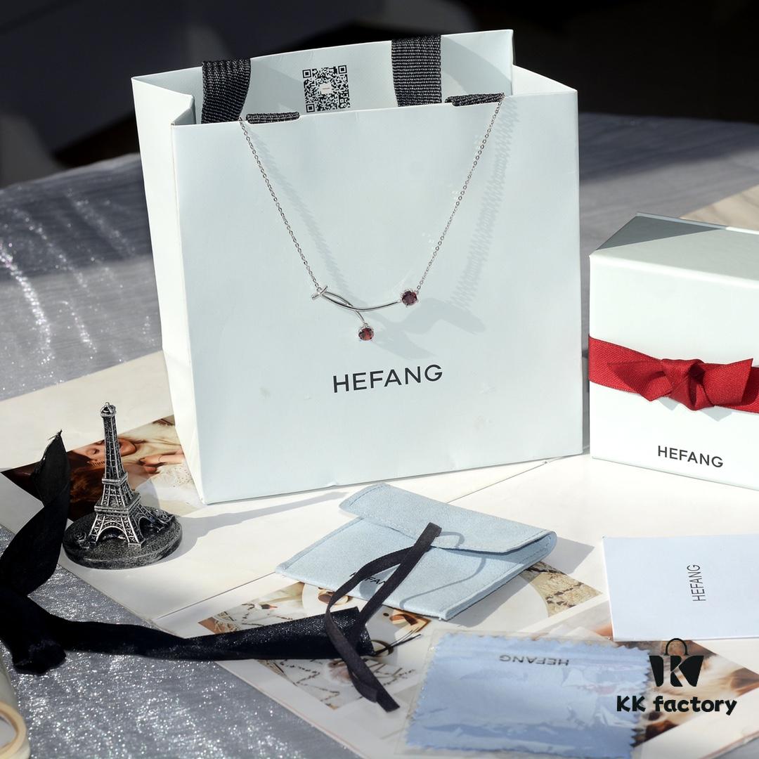 HEFANG 925 Sterling Silver Cherry Collar Necklace, Designer Pendant Jewelry