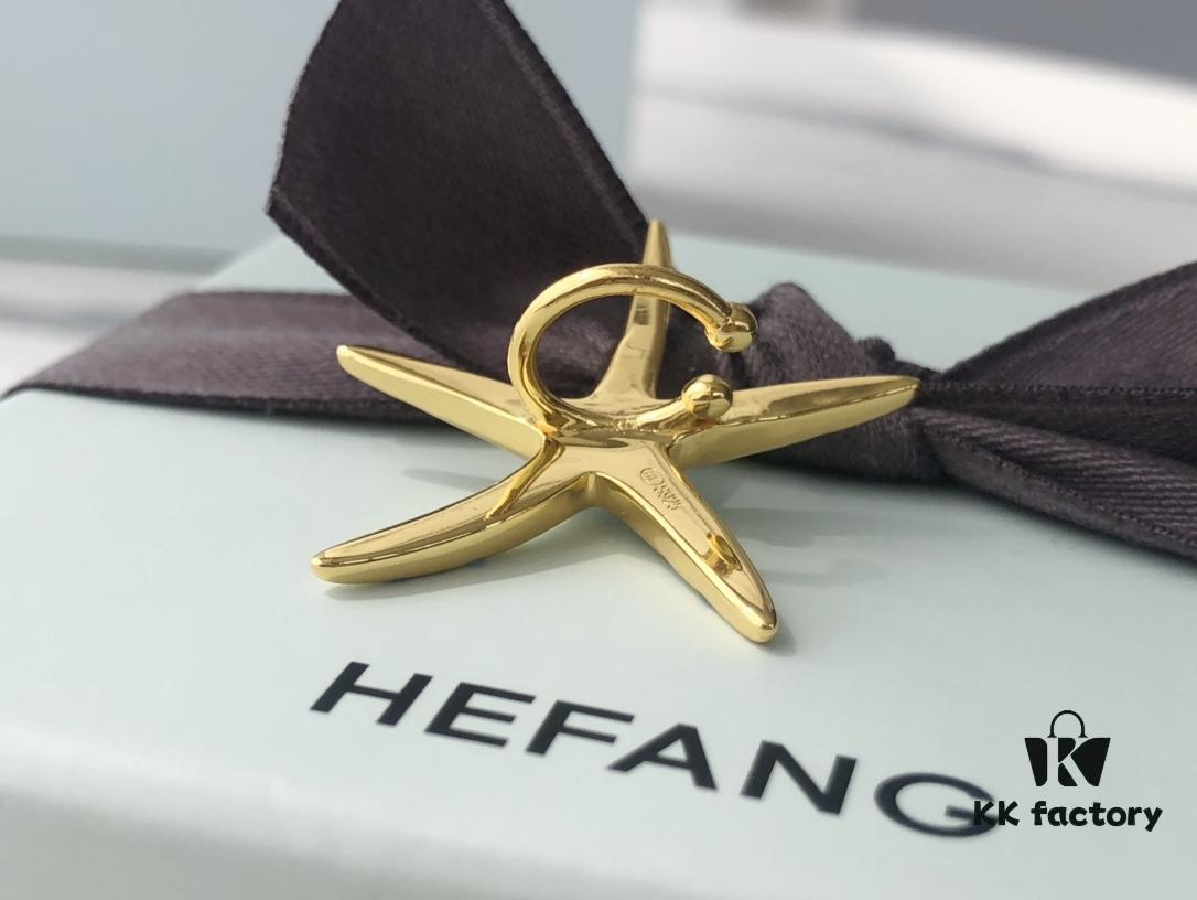 HEFANG - Starfish Stud Earrings