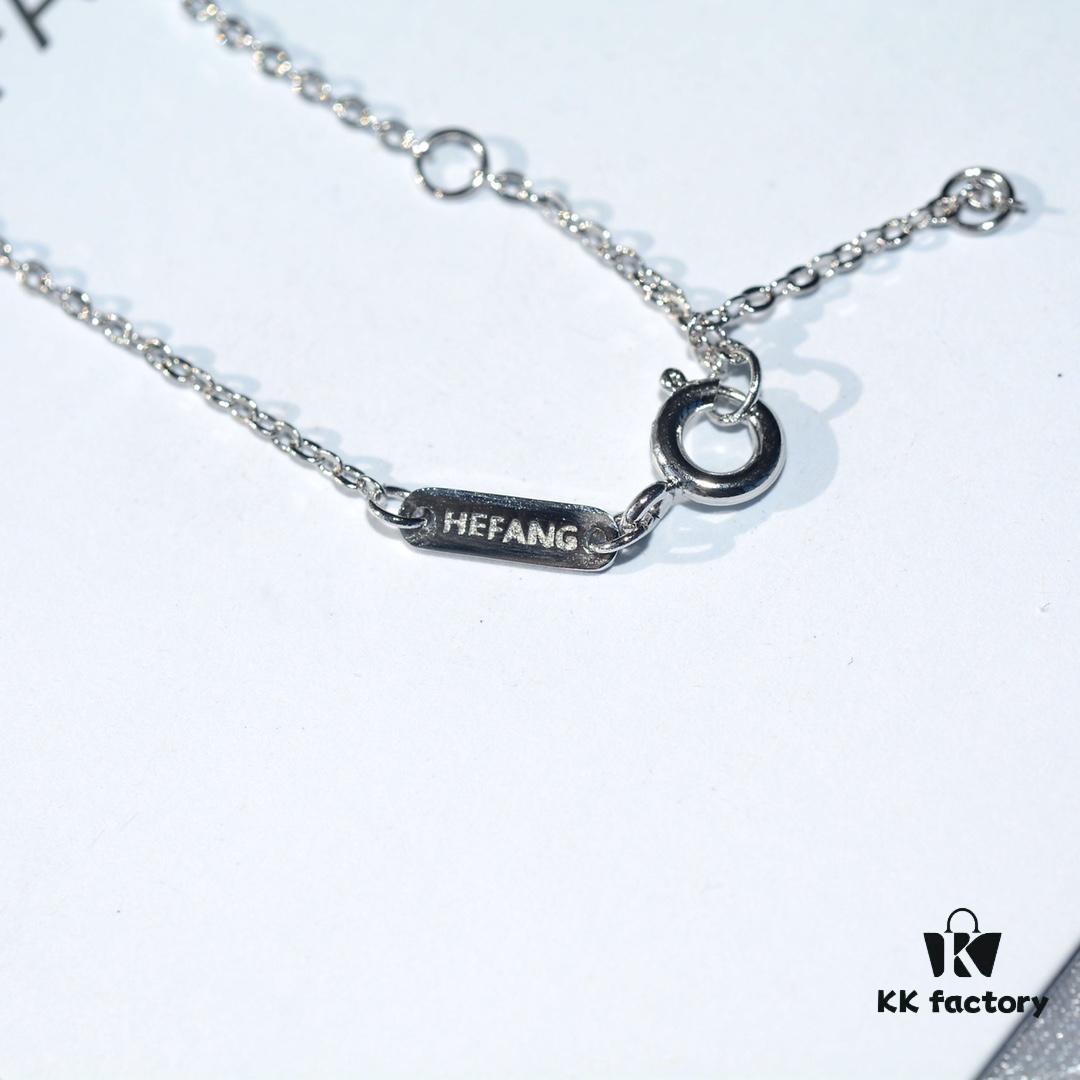 HEFANG 925 Sterling Silver Cherry Collar Necklace, Designer Pendant Jewelry