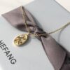 HEFANG Jewelry Starfish 18K Gold Plated Necklace
