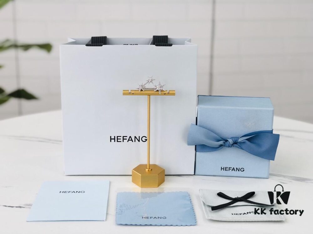 HEFANG / Drifting Snow Brooch 925 Silver Unique Sweater Collar Pin Accessory