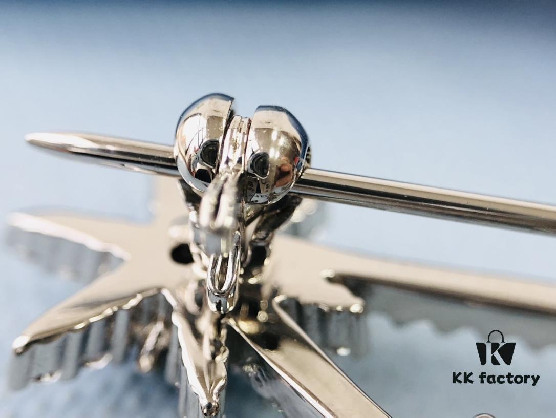 HEFANG / Drifting Snow Brooch 925 Silver Unique Sweater Collar Pin Accessory