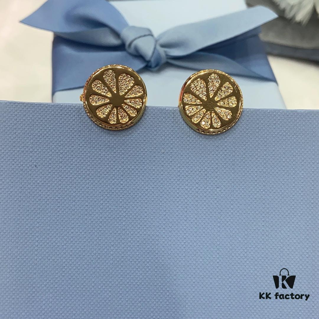 Hefang Jewelry Lemon Slice Ear Clips