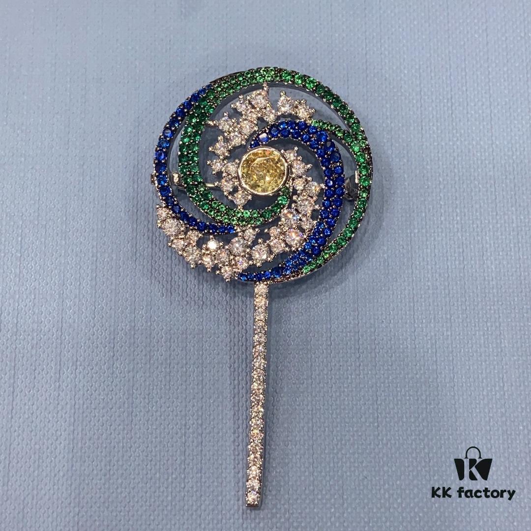 He Fang Lollipop Brooch