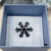 He Fang Black Snowflake Brooch
