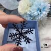 He Fang Black Snowflake Brooch