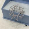 He Fang Xue Mirror Brooch, High-End Elegant Badge Pin