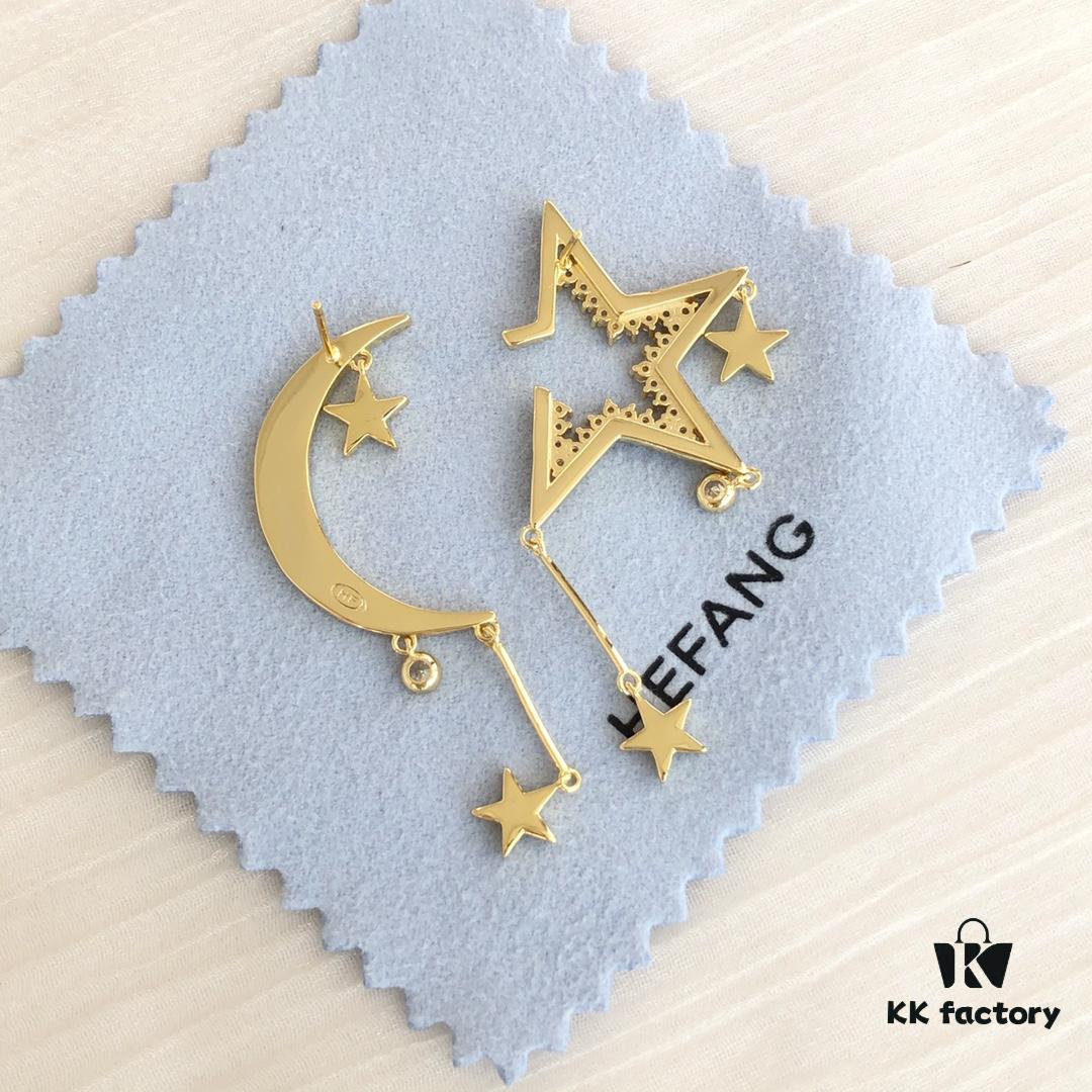 HEFANG Jewelry Starry Night Asymmetric Earrings
