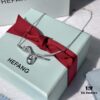 Original Design, High-End Quality HEFANG Jewelry Ribbon Knot Pendant Necklace