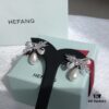 HEFANG Jewelry Bow Wheat Ear Earrings