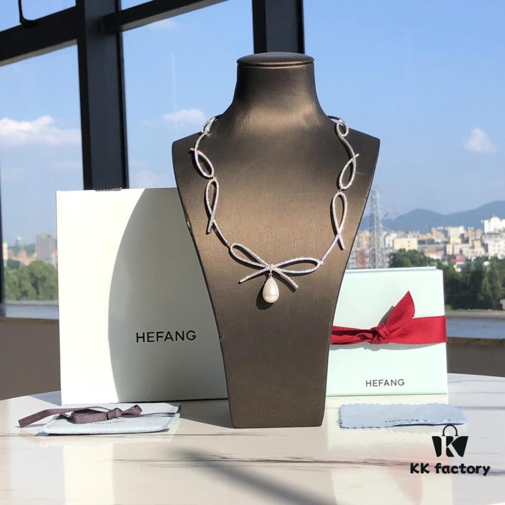 HEFANG Jewelry Bow Ribbon Necklace