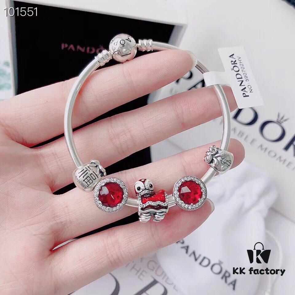 Exclusive Launch 🍀 Chinese Red Festive Lion Dance Pendant Charm with 🍀 Fresh and Elegant Style, Truly Stunning!