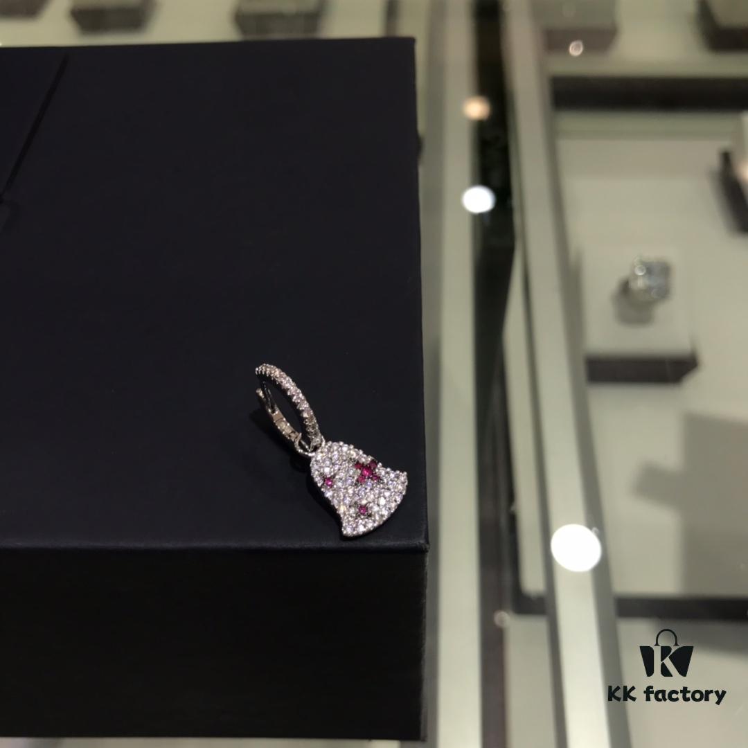 July New Arrival 🌹 APM Monaco Women's Lake Blue Wind Chime Single Earring, Fun Silver Jewelry 2019 Summer New Arrival