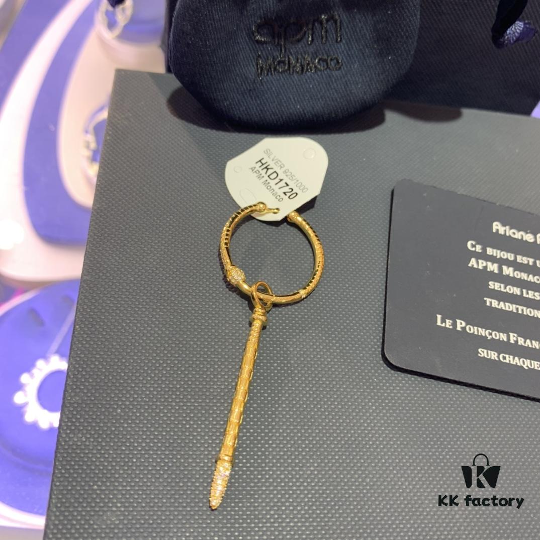 New Arrival 💕 A's Monaco New Gold Earrings, Personalized