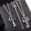 New Arrival Gucci Sterling Silver Key Necklace