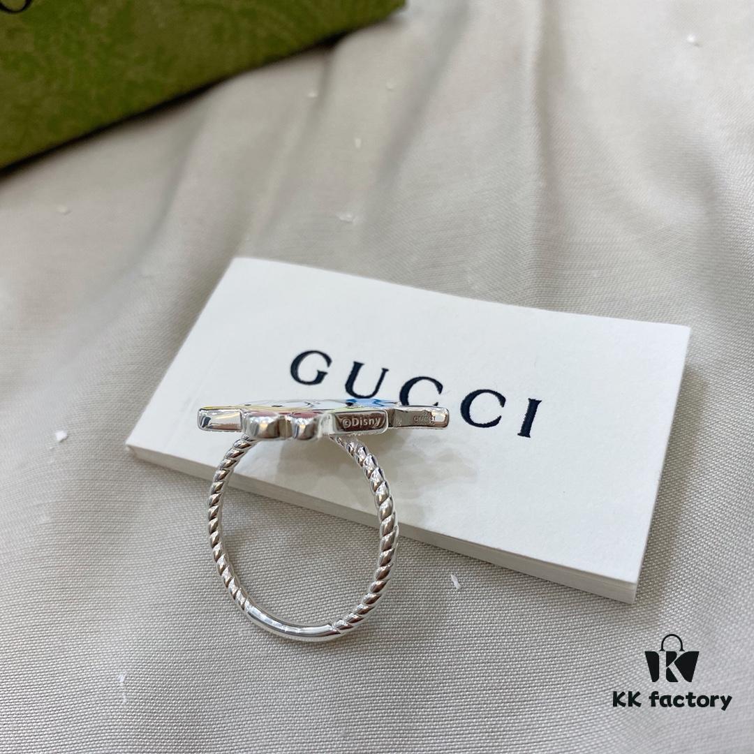 Gucci Disney x Donald Duck 925 Sterling Silver Ring