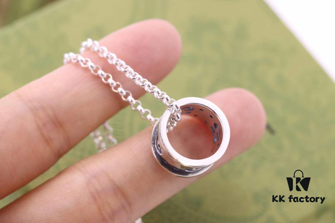 Gucci Double G Lucky Bead Necklace Unisex Couple's Style