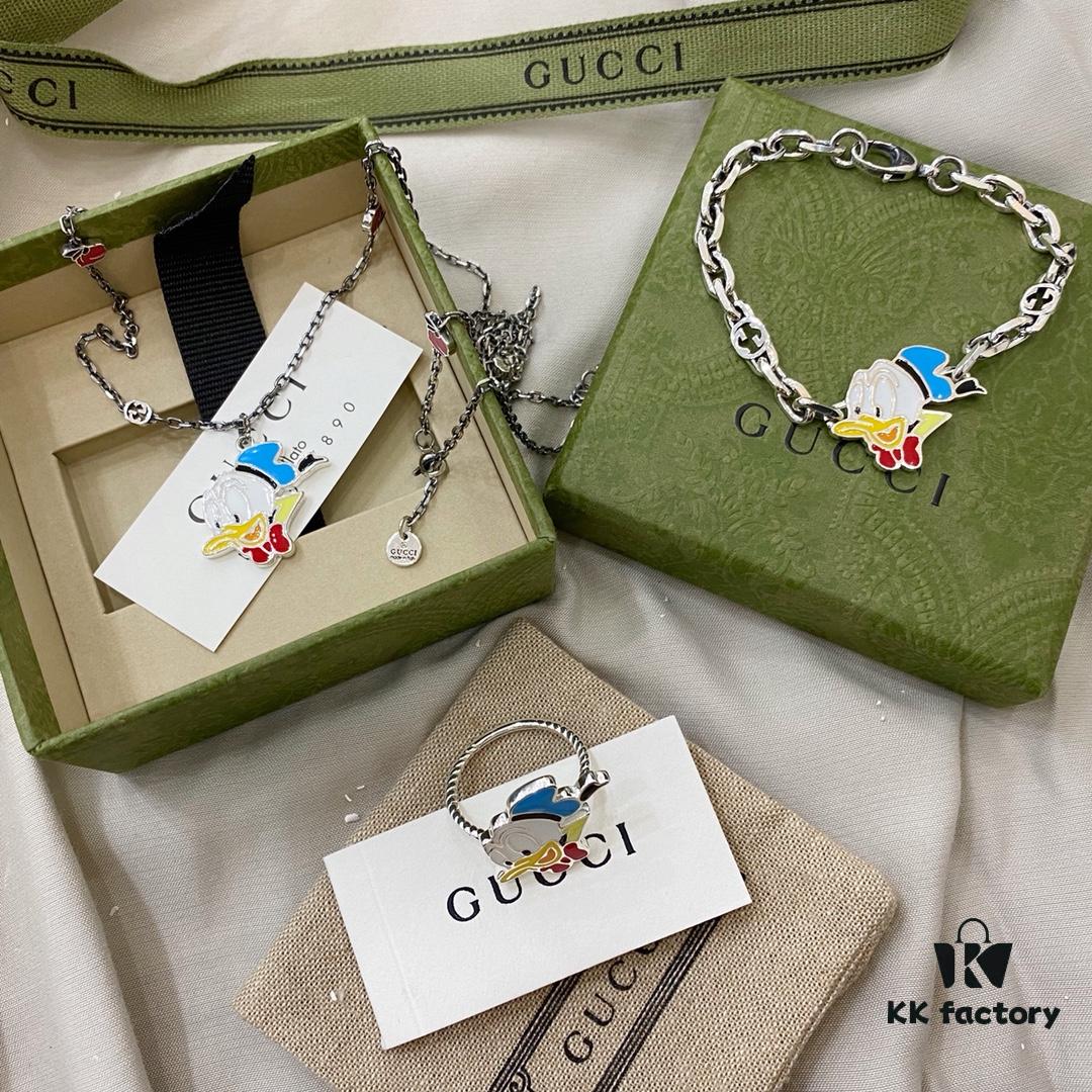 Gucci Gucci 925 Sterling Silver Disney x Donald Duck Bracelet