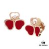 Chopard Happy Hearts Wings Series Champagne Gold Floating Diamond Stud Earrings In Stock