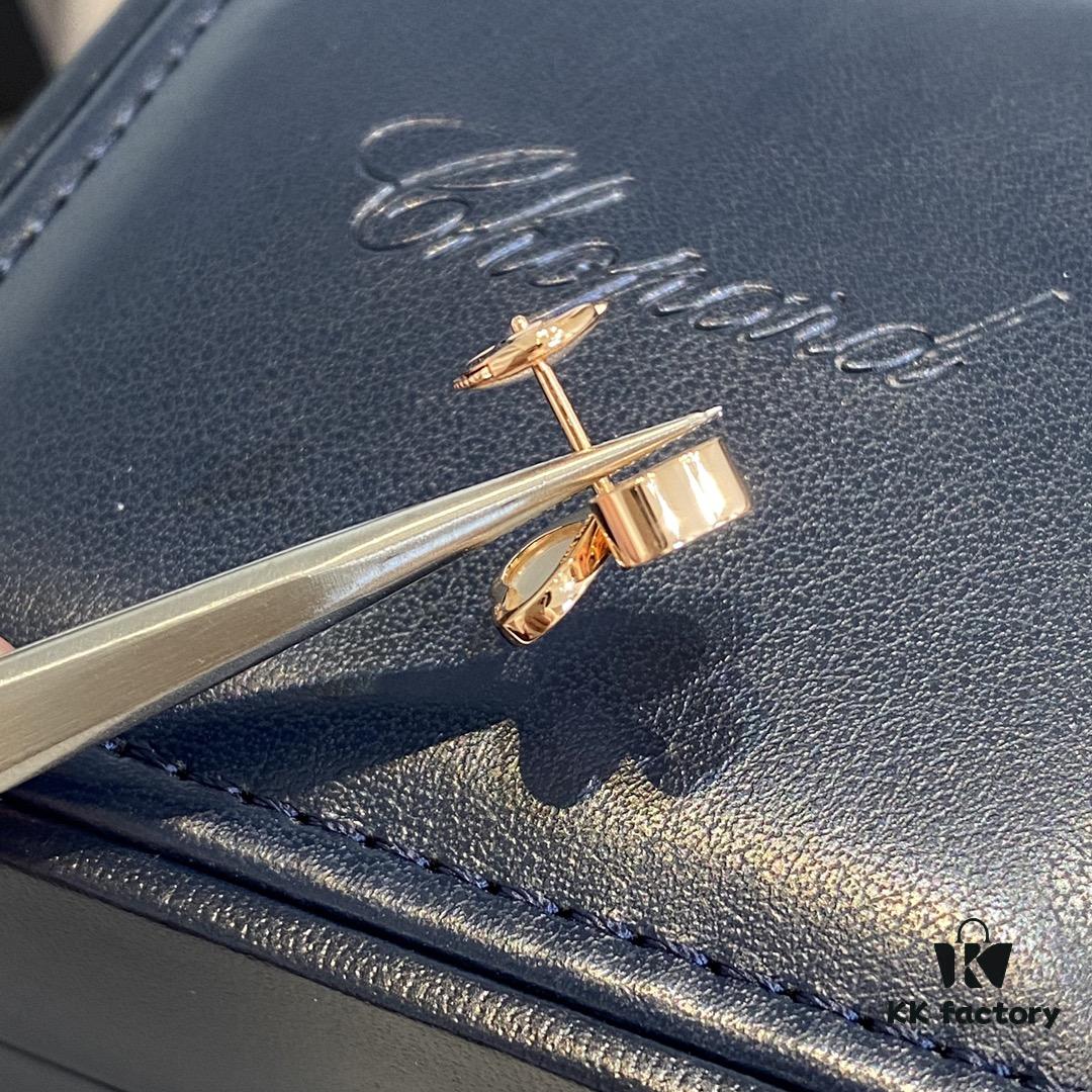 Chopard Happy Hearts Wings Series Pendant with Movable Diamond and Mother-of-Pearl Hearts