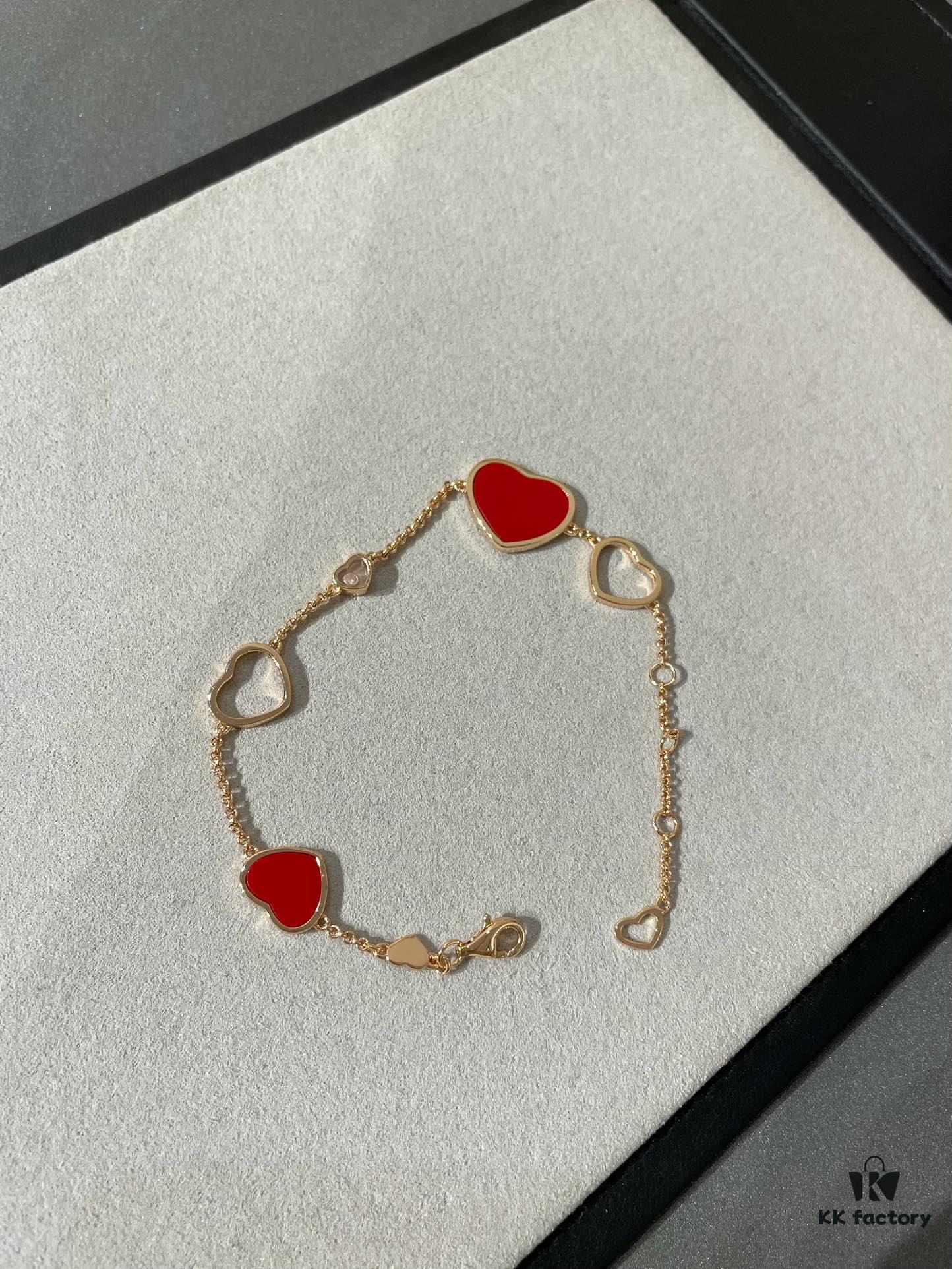 Chopard Heart Necklace with Happy Diamonds - Classic Collection ❤ New Year Red