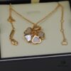 Chopard Angel Necklace with Lucky Symbol and Iconic Moving Diamond in 18K Rose Gold, Adjustable Chain with Original Logo and Authentic Tag