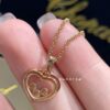 Chopard Happy Diamonds Collection Fully Set Diamond Heart Pendant Necklace with Moving Diamonds