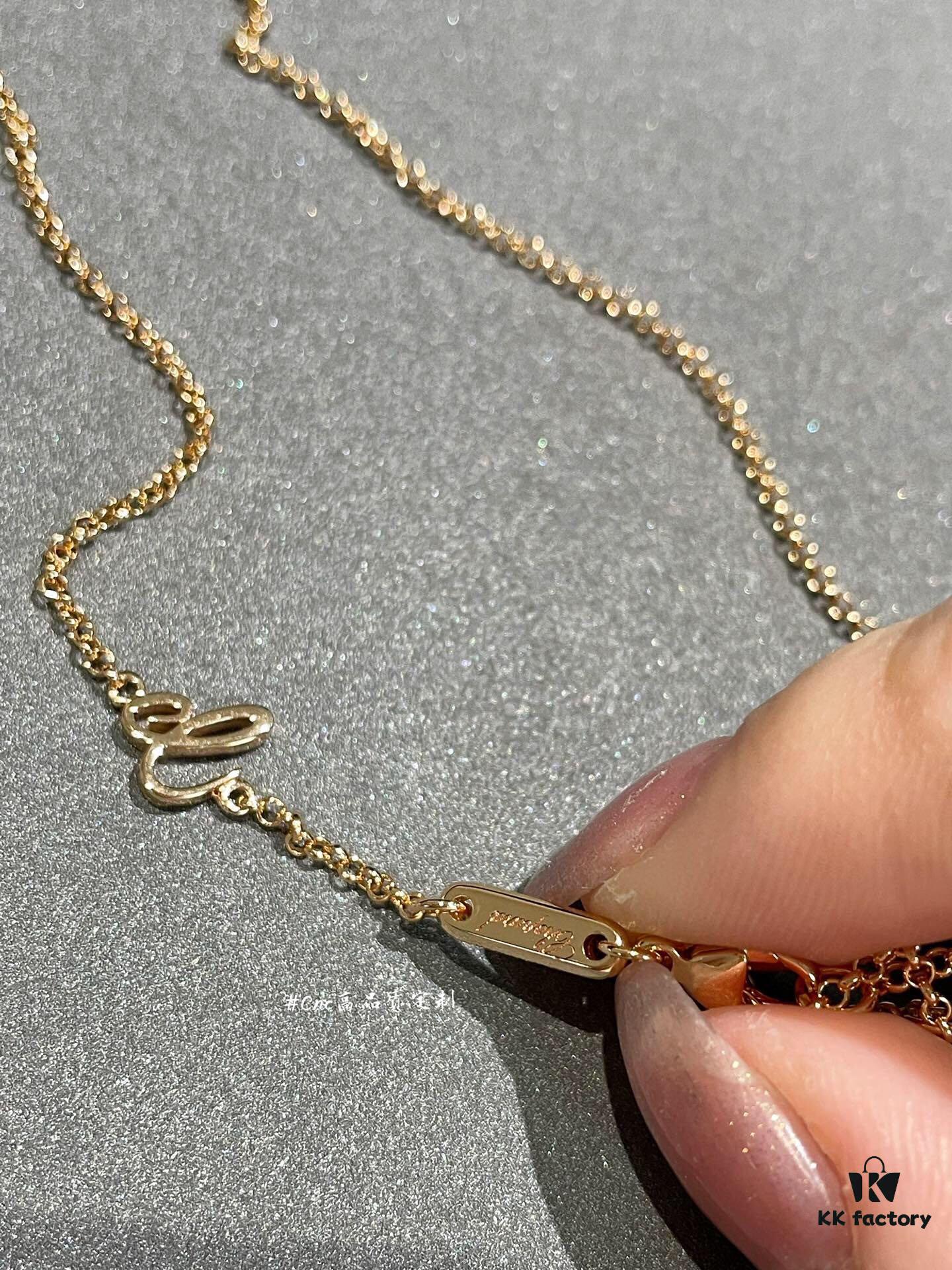 Chopard Happy Diamonds Collection Fully Set Diamond Heart Pendant Necklace with Moving Diamonds