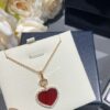 Chopard Happy Hearts Series Heart Necklace with Moving Diamond