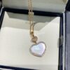 Chopard Happy Hearts Series Heart Necklace with Moving Diamond