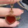 Chopard Happy Hearts Series Heart Necklace with Moving Diamond