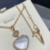 Chopard Happy Hearts Series Heart Necklace with Moving Diamond