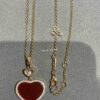 Chopard Happy Hearts Collection Heart Pendant Necklace with Diamonds, Two Colors Available in Stock