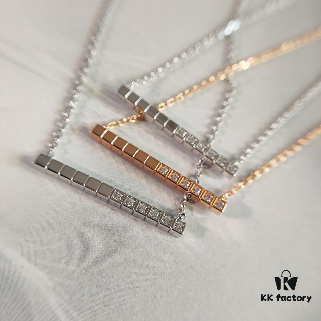 New Arrival, Xiao Bang IceCube Series Geometric Necklace, Recommended by Celebrities